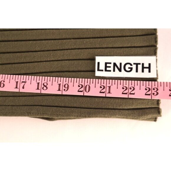 Ribbed Olive Green Zip-Angle Sweater M By INC International Concepts Size Medium - Picture 11 of 13